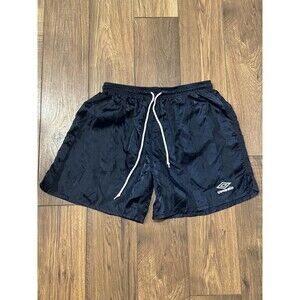 Vintage 90s Umbro Shorts Mens XL Blue Striped Soccer Athletic Shorts 100% Nylon